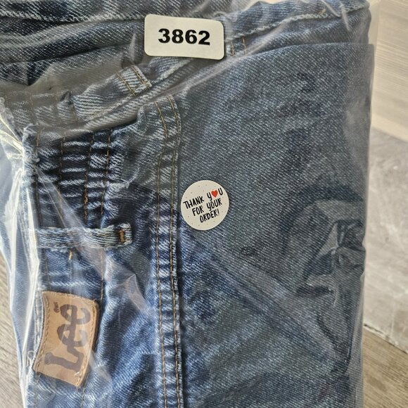 Vtg Lee Western Bareback High Waist Mom Jeans Blue Tapered Leg USA Size 29 x 28? - Picture 15 of 16